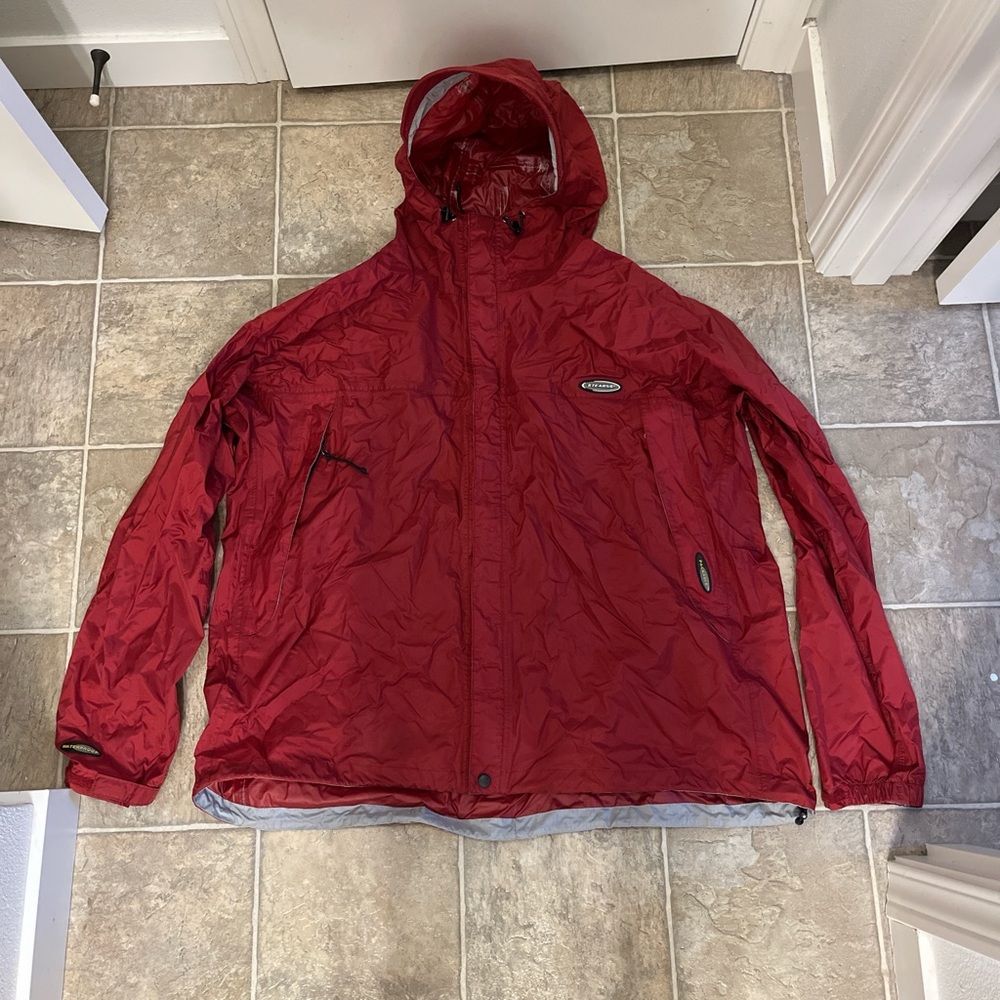 Men's Red Hooded Jacket